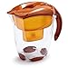 MAVEA 1005772 Elemaris XL 9-Cup Water Filtration Pitcher, Tangerine