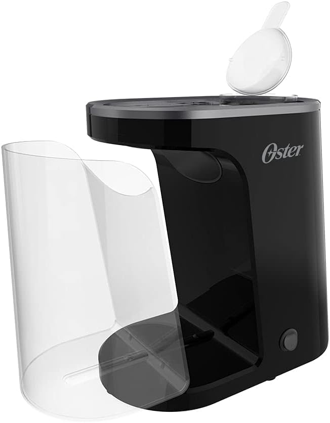 Oster Electric Popcorn Maker with removable popcorn holder and measuring lid