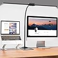 EppieBasic Led Desk Lamp,24W 31.5IN Architect Double Head Desk Lamps for Home Office,Dimmable & 6 Color Modes Extra Bright Modern Table lamp with Base,Overhead Computer Lighting for Workbench Monitor