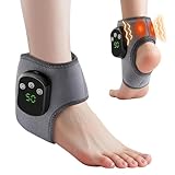 HUAJUN 3-in-1 Smart Foot Massager with 5-Level Adjustable Hot Compress (40°C-60°C), Wireless Portable Foot Therapy Device with 3 Massage Modes, 1800mAh Long Battery Life for Home/Office/Travel,1PCS