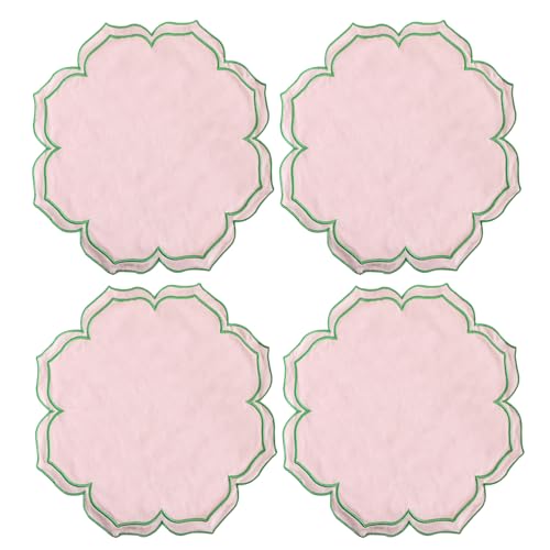 MIKI WELL Cloth Napkins Set of 4 Cotton,15