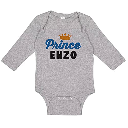 Prince Enzo Long Sleeve Baby Infant Bodysuit