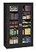 Tennsco CVD7218-LGY Standard Traditional Cabinets with Clear View Doors, Assembled, 36" Width, 18" Depth, 72" Height, 5 Openings, Light Grey