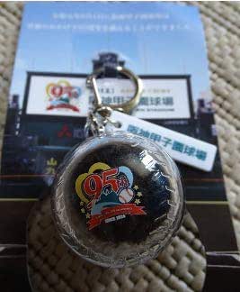 Koshien Soil Keychain Hanshin Koshien 95th Anniversary Koshien Historical Hall Hanshin Tigers