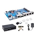Banana Pi BPI-R4 Lite WiFi 7 Router Dev Board Kit OpenWRT - MediaTek MT7987A SoC - 2GB DDR4 RAM 8GB eMMC, 1x 2.5G SFP RJ45 WAN, 4X GbE Gigabit Ethernet for NAS Smart Home Gateway (2GB, Bundle2)