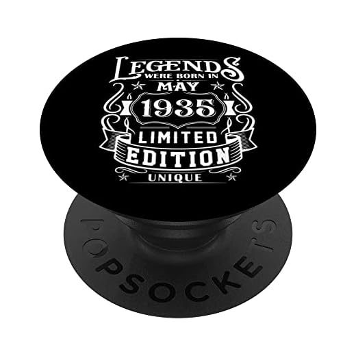 Cumpleaños Mayo 1935 Edición Limitada Regalo Legend May PopSockets PopGrip Intercambiable