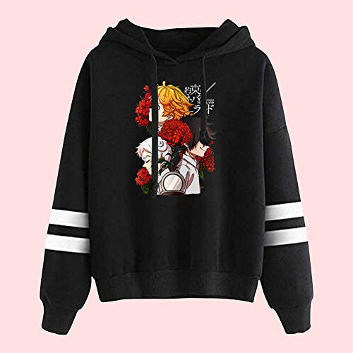 Novo moletom com capuz The Promised Neverland Emma Norman Ray Cosplay Anime manga longa listrada par