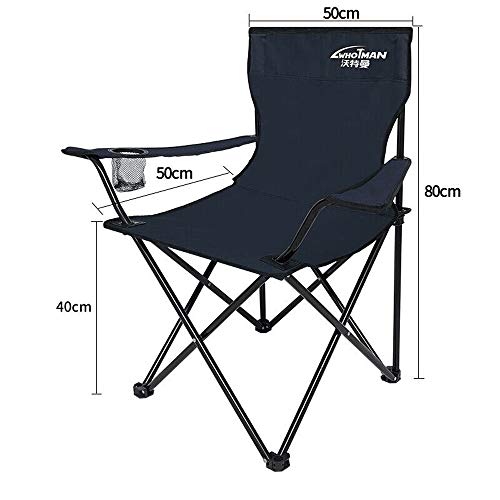 Vinteen Folding Chair Lumbar Back Support Light Weight Portable Deluxe