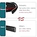 Tintvent Rubber Edge Trim Black, U Channel Rubber Seal Strip with Self-Adhesive Tape, Metal Edge Protector Fit for 0.15