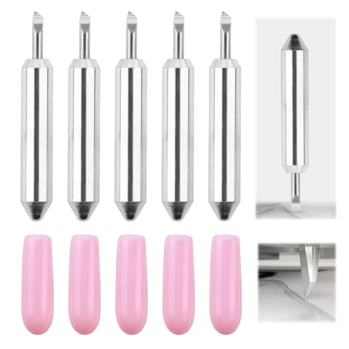 MxyVrix - MxyVrix Lot de 5 lames de coupe pour Cricut Joy, Cricut - 30 degrés - Lame de rechange One Blade - Acier tungstène de qualité supérieure - Lames de rechange pour Cricut Joy - Accessoires pour Cricut