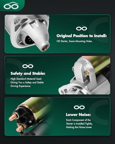 Image of SCITOO Starters New Compatible for Pontiac Vibe for Toyota Corolla /Matrix 2003 2004 2005 2006 2007 2008 1.8L 17841 SND0295