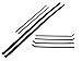 Fairchild Automotive KG1005-8 Inner and Outer Belt Weatherstrip Kit (Upper Channel & Division Bar Channel Kit, Driver Side & Passenger Side)