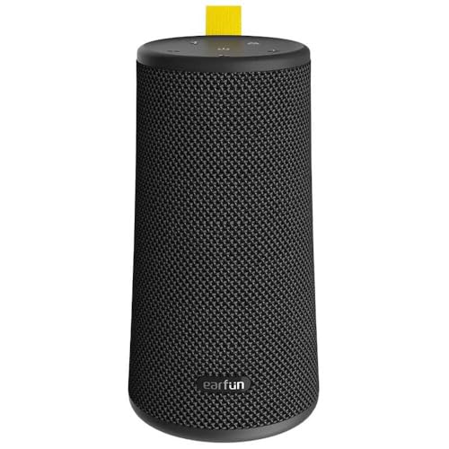 Image of EarFun UBOOM Bluetooth Speaker, [24W Stereo Sound] Boom Bass, 360 Surround Sound, Sweatshield IPX7 Waterproof, Indoor & Outdoor Modes, Dual Pairing, 24Hrs, Portable Wireless Speaker for iPhone etc