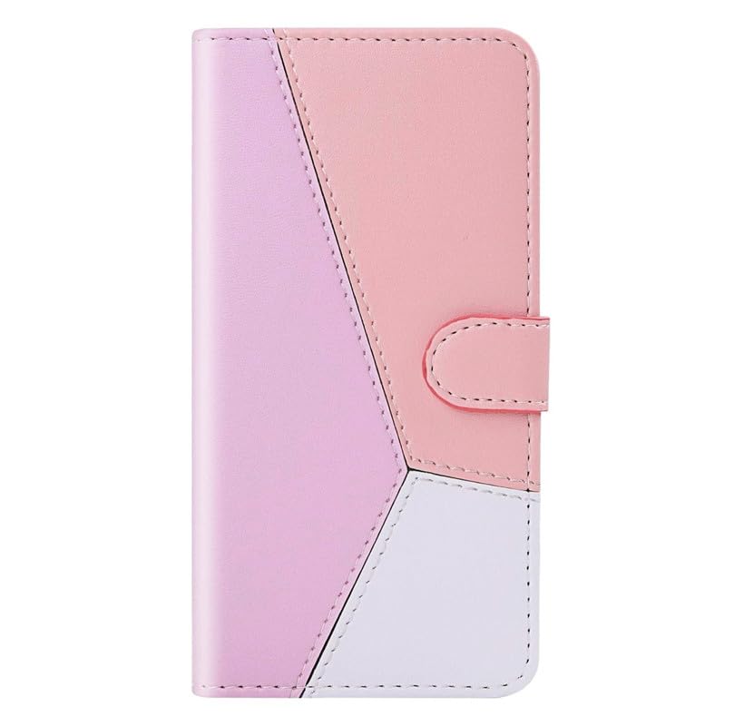 Teletel Tricolor Wallet Card Cash Holder Flip Case | Magnetic Closure| Flexible Back Cover (Pu Leather- Pink-Peach-White) for Apple iPhone 13 (B0DF5J88BQ) Amazon Price History, Amazon Price Tracker