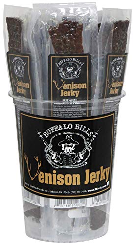 Buffalo Bills Individually Wrapped Venison Jerky 7" Strips (25 Venison Jerky Strips Per Tub) #TOP1