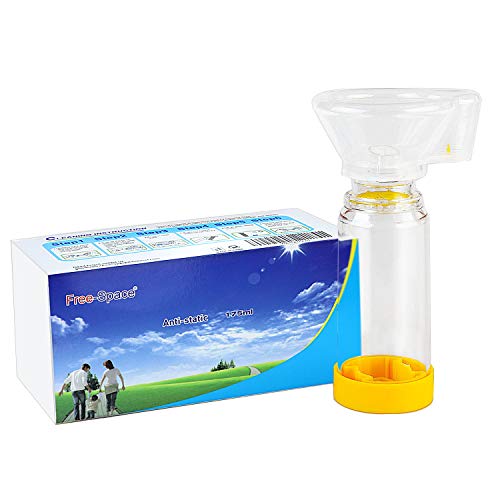 Cámara espaciadora para inhaladores Aerochamber Plus para adultos, niños, asma en aerosol, con máscara (Pequeño)