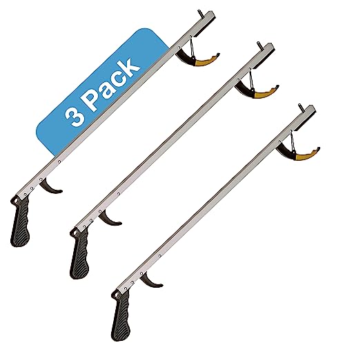 Pince de jardin et maison outil de ramassage pratique en aluminium 3 pièces