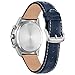 Citizen Men's Eco-Drive Weekender Sport Casual, Silver-Tone Stainless Steel Watch, Blue Leather Strap, Chronograph (Model: CA4557-01L)