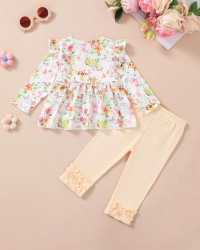 Image of Baby Girl Clothes Infant Toddler Clothes Fall Winter Outfit Clothing Set | Baby Girl Tops Pants Set, Long Sleeve Infant Clothes, Baby Girl Stuff, Toddler Stuff, Girls Clothing Set, Gift