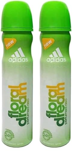 Adidas Floral Dream Womens 24H Perfumed Deodorant Body Spray, 75 ml (Pack of 2)