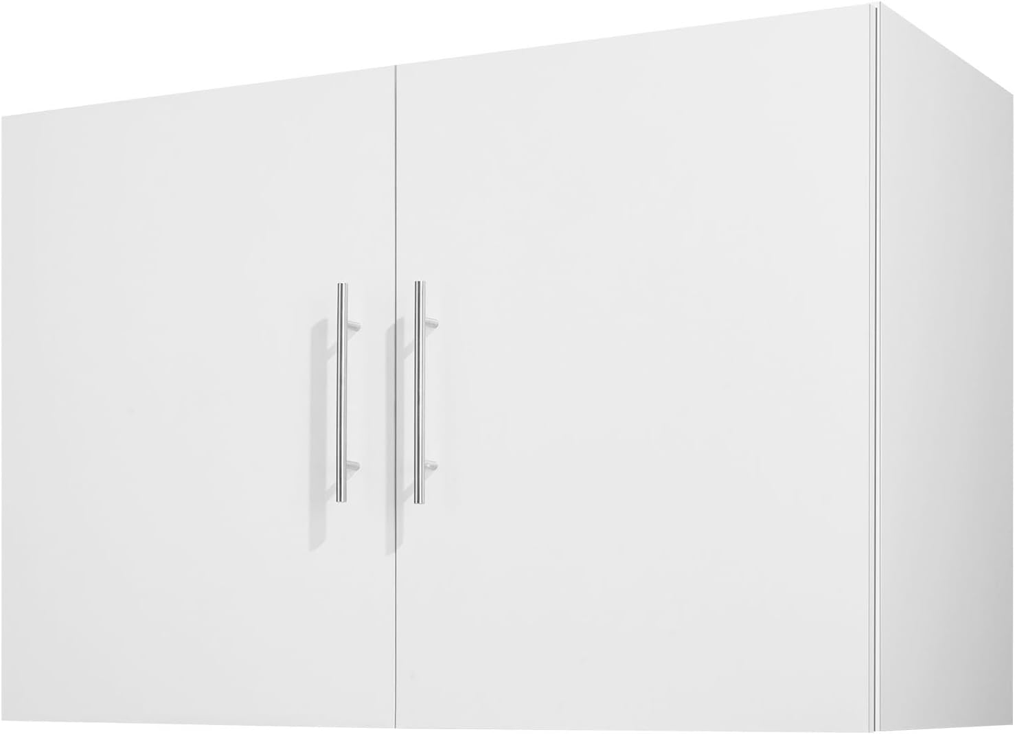 Laundry Room Wall Cabinet, 2-Tier Wall Mounted Hanging Cabinet with Adjustable Shelf, 36 in Cupboard Storage with 2 Doors, for Kitchen, Bathroom, Laundry, 16 x 36 x 24 in (D x W x H), White