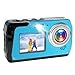 Produktbild 4K Digitalkamera Unterwasserkamera 56MP wasserdichte Kamera IPS Selfie Dual Bildschirme Unterwasser Digitalkamera für Schnorcheln (Blau)