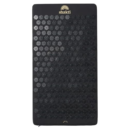 ShaktiMat [La original desde 2007] Premium Esterilla de acupresión para relajación y masaje en la espalda, la cervical, los piernas, los pies - Negro ónice