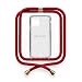 Produktbild NECKLACY® - Premium Handykette für Apple iPhone 6 / 6s in Cherry | transparente Handyhülle mit hochwertiger Kordel zum Umhängen - Smartphone Crossbody Case
