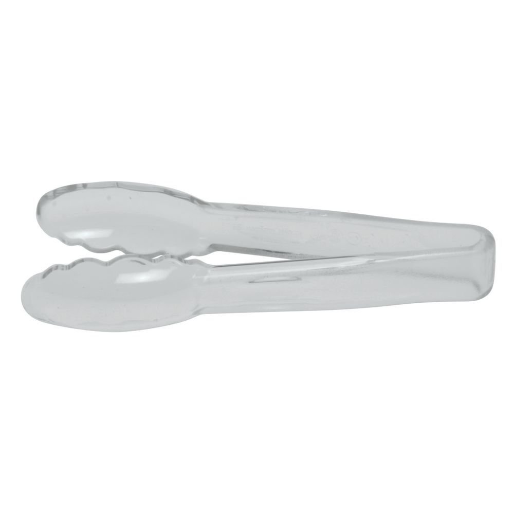 Manufacturing Camwear Tongs Scalloped Clear 6'' (1 Each) by Cambro – Polycarbonate (PC), Clear, Model 6TGS135