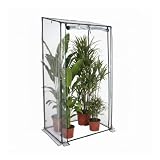 Baroni Home Serra da Giardino con Copertura in PVC Trasparente, Telaio in Acciaio Resisten...