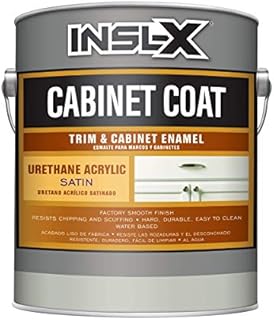 INSL-X CC550109A-01 Cabinet Coat Enamel, Satin Sheen Paint, 1 Gallon, White