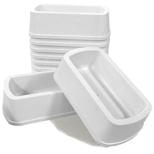 3 Bird Cage Feeding Station Cups Food Feeders Dishes Set of 3 Small Pets Hamster, Parrot, Parakeet, Canary, Pigeon Food Water Treat Non-tip Feeders