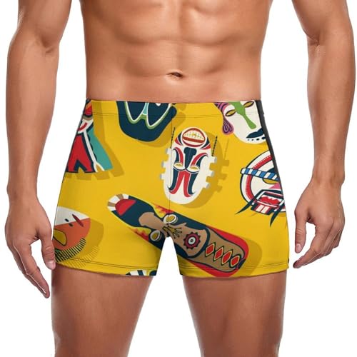 Maillot de bain homme ethnique africain aux finitions premium