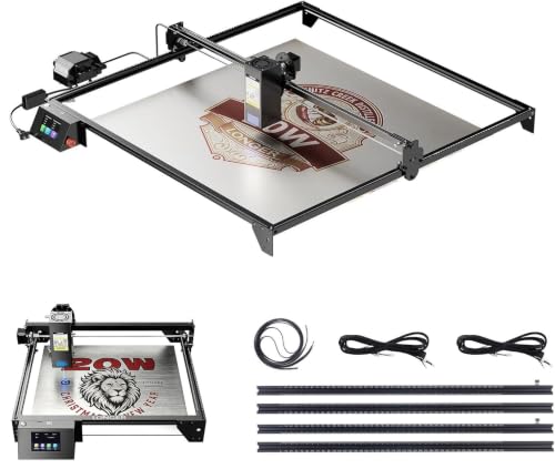 Image of Longer New Upgrade RAY5 20W with Air Pump,XY-AxisExtension Kit,32-bit Motherboard, App Offline Control, DIY Engraver Tool for Metal /Glass /Wood