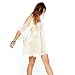 UPLOTER Vintage Embroidered Floral Lace Crochet Mini Dress (X-Large)