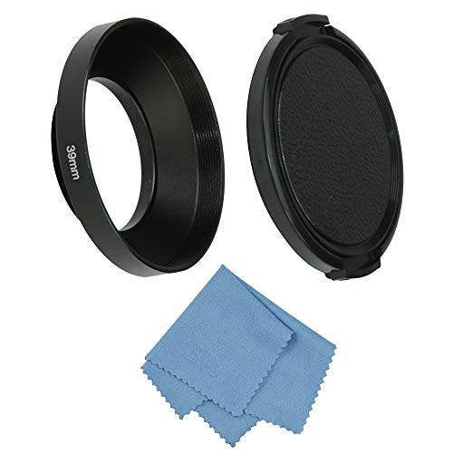 SIOTIメタルレンズフード+クリーニングクロス+レンズキャップ、ライカ/富士フィルム/ニコン/キャノン/サムソンのレンズに対応できる