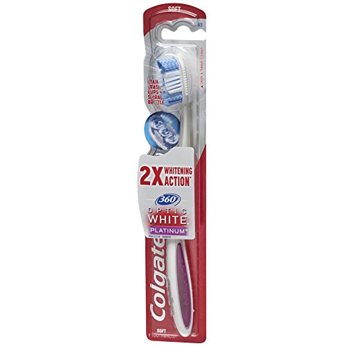 Image of Soft , Pack 1 : Colgate 360 Optic White Full Head Toothbrush, Soft
