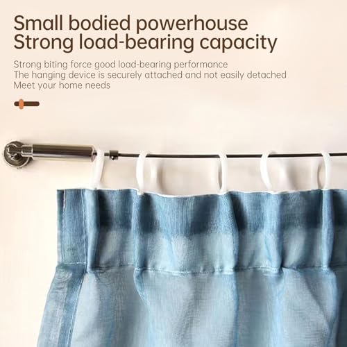 HaiFanWJ Cord Hanging System Wall Mounted Cord Set Stainless Steel 16.4 Ft (5 M) Tension Wire Window Clothesline Designed for Balconies and Bathrooms Complimentary 24 Hooks (Silver)