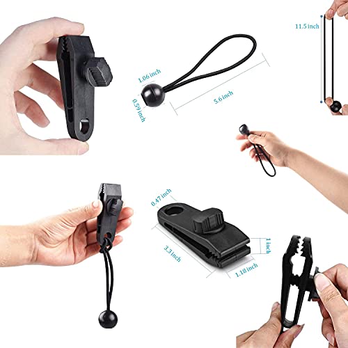 Tiardey 20pcs Tarp Clips Duty Lock Grip,Tent Fasteners Clips Holder,Pool Awning Cover Bungee Cord Clip,Car Cover Clamp - Image 4