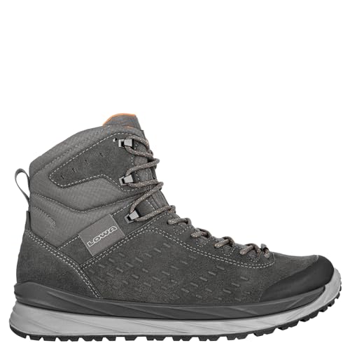 LOWA Malta GTX mid Sportschuhe Herren Outdoorschuhe Wanderschuh Grau Freizeit, Schuhgröße:EUR 44 | UK 9.5