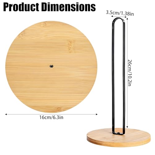 Portarrollos de cocina de pie, 26 x 16 cm, acero inoxidable, soporte para papel de cocina, soporte para rollo de papel de cocina, encimera, toallero de papel para rollos, lámina - imagen 7