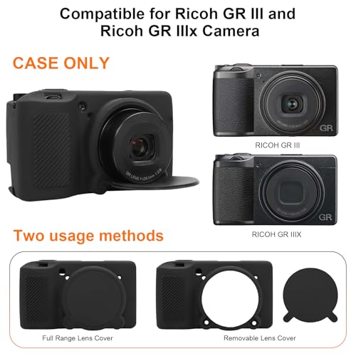 Funda de silicona RAIALL para cámara Ricoh GR III y GR IIIx miniatura 3