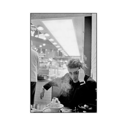 FISH DRAGATE James Dean 2 Leinwand-Poster, Schlafzimmer-Dekor, Sportlandschaft, Büro, Raumdekoration, Geschenk, ungerahmt, 30 x 45 cm FISH DRAGATE James Dean 2 Leinwand-Poster, Schlafzimmer-Dekor, Sportlandschaft, Büro, Raumdekoration, Geschenk, ungerahmt, 30 x 45 cm