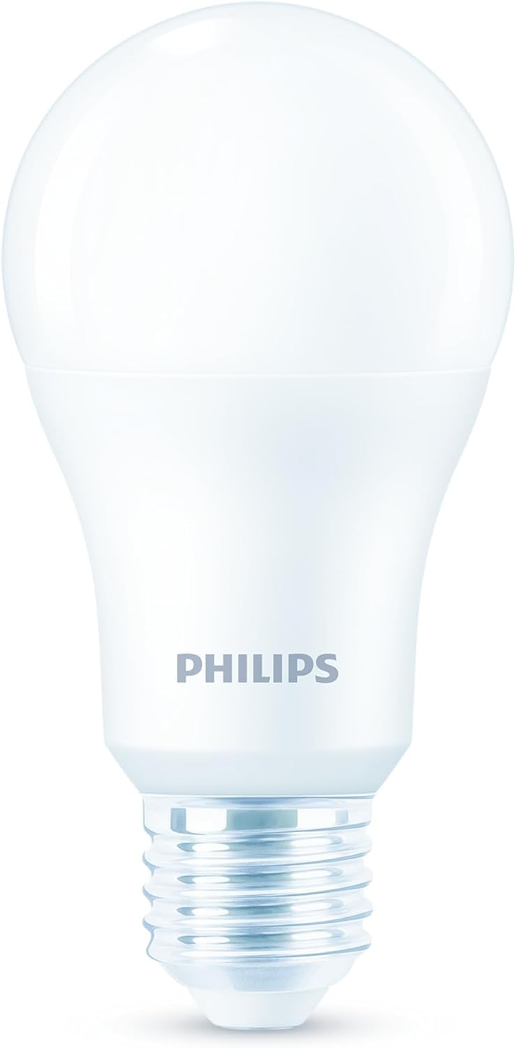 PHILIPS LED Classic E27 confezione da 6 lampade (100 W), lampade LED opache con luce bianca calda, lampade a risparmio energetico con lunga durata