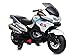 Teorema Giocattoli- Moto Elettrica per Bambini con Luci e Suoni, Batteria 12V Ricaricabile, Colore Bianco, 66691