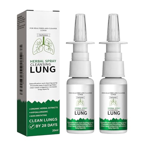 KOAHDE Spray Nasal Decongestionante,Spray Nasal,Solución Antirronquidos en Gotas,Spray Limpiador Nasal,Aliviar las Molestias en la Nariz,2PC