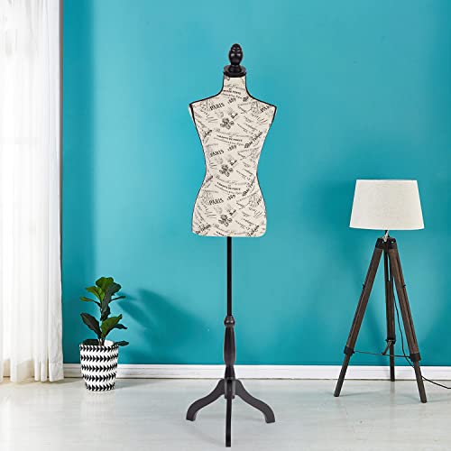 Dressform Mannequin Torso Dress Form 60-67 Inch Height Adjustable Female Model Display Mannequin Body High Density Foam With Wooden Tri-Pod Stand For Sewing Dressmakers Dress Jewelry Display #TOP5