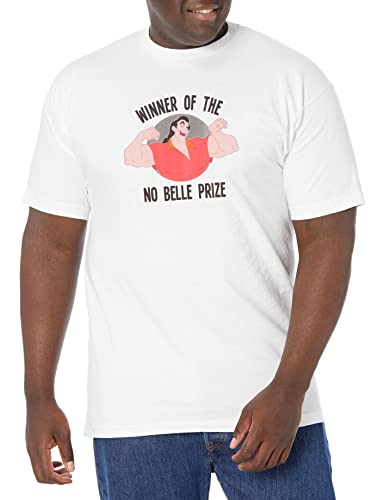 T-Shirt Belle Disney blanc grande taille coupe longue homme L