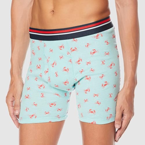 Image of Amazon Essentials Men's Breathable Cotton Boxer Briefs, Tag-Free, Pack of 5
