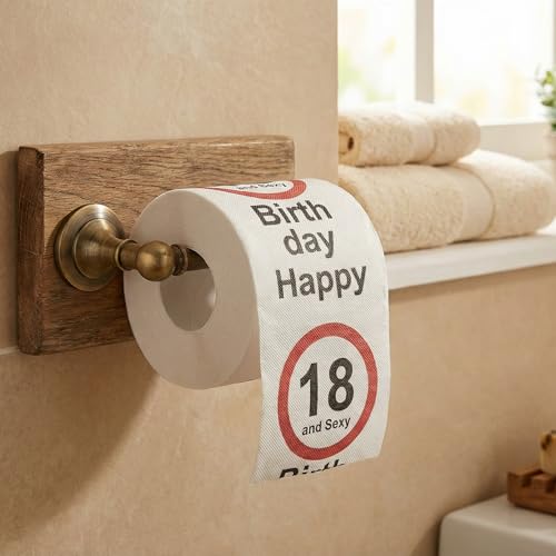 Novelty Happy Birthday Toilet Roll | Happy Birthday 'Age' and Sexy | Ages 18, 30, 40 and 50 | Decorative Gift Item (40) - Image 3